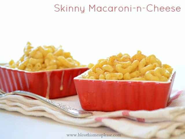 Skinny Macaroni and Cheese - a few smart choices will save you 320 calories compared to traditional mac-n-cheese.