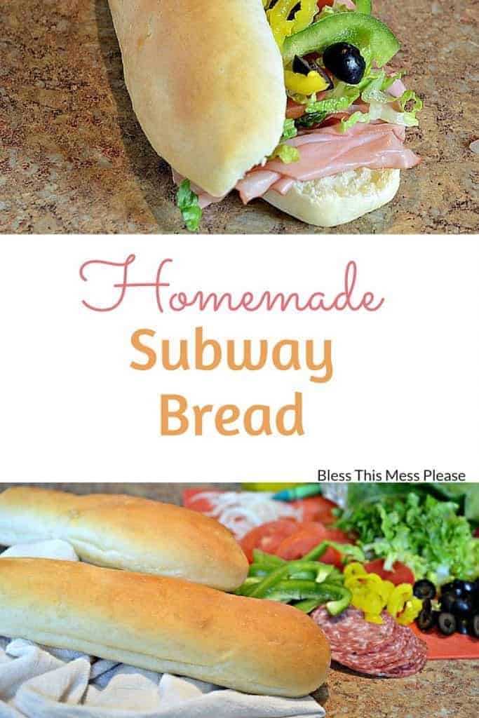 Homemade Subway Sandwich Bread.