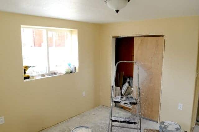 house remodel down stairs bedroom