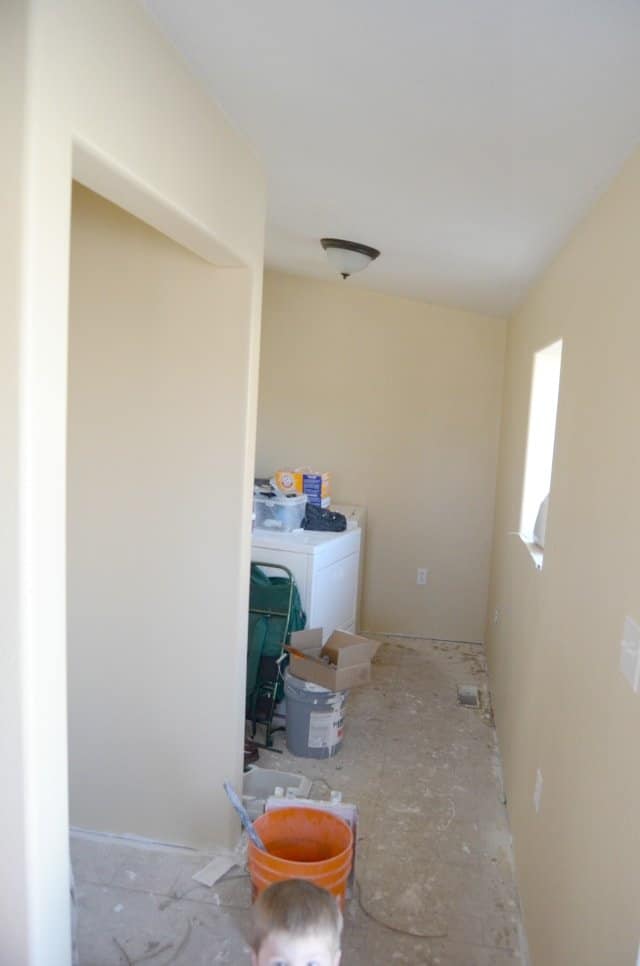 house remodel mudroom laundry room