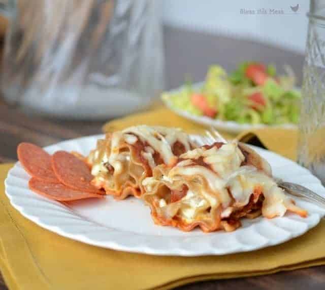 pepperoni pizza lasagna roll ups1