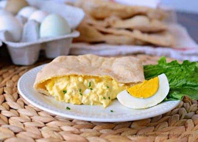 pita bread with egg salad, Homemade pita bread with words, wheat pita bread recipe, whole wheat pita bread, how to make pitas at home, King Arthur Flour pita bread recipe
