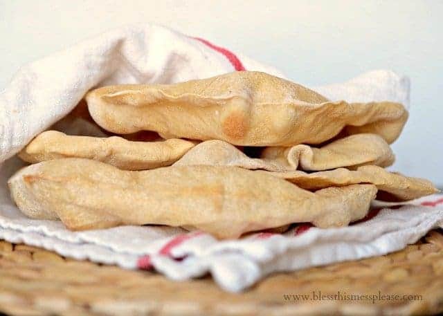 whole wheat pitas, Homemade pita bread with words, wheat pita bread recipe, whole wheat pita bread, how to make pitas at home, King Arthur Flour pita bread recipe