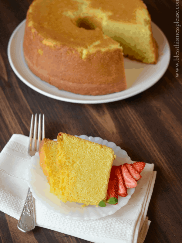 The Perfect Pound Cake comes together easily and it feels a bit fancier than a normal cake; perfect for a holiday or special occasion.