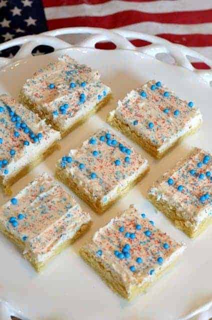 4th of july sugar cookie dessert