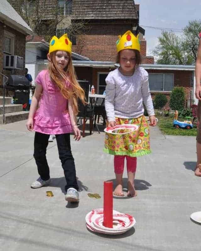 kids playing ring toss