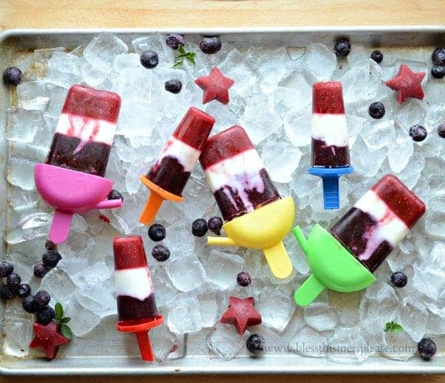 red white and blue popsicles