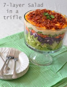 Seven-Layer Salad in A Trifle