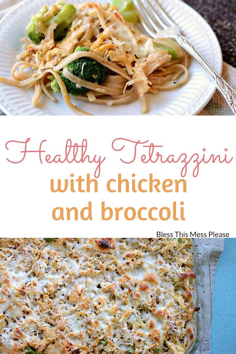 Healthy Tetrazzini with Chicken and Broccoli