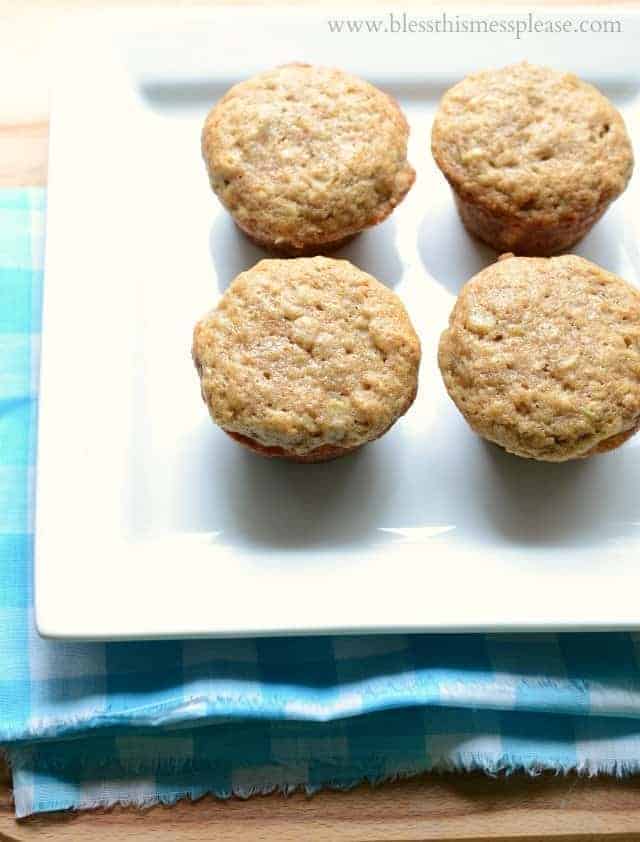zuchinni banana bread muffins