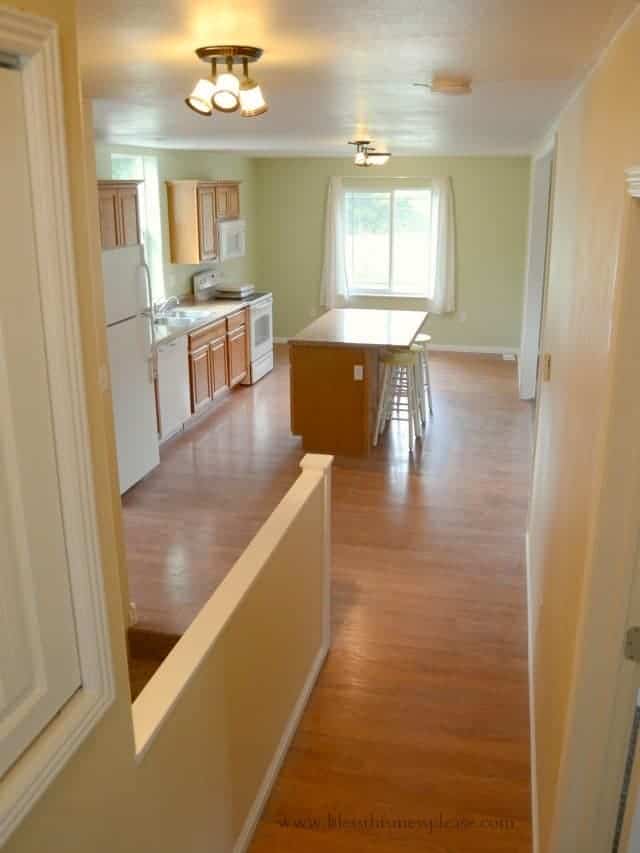 down the hall, open floor plans