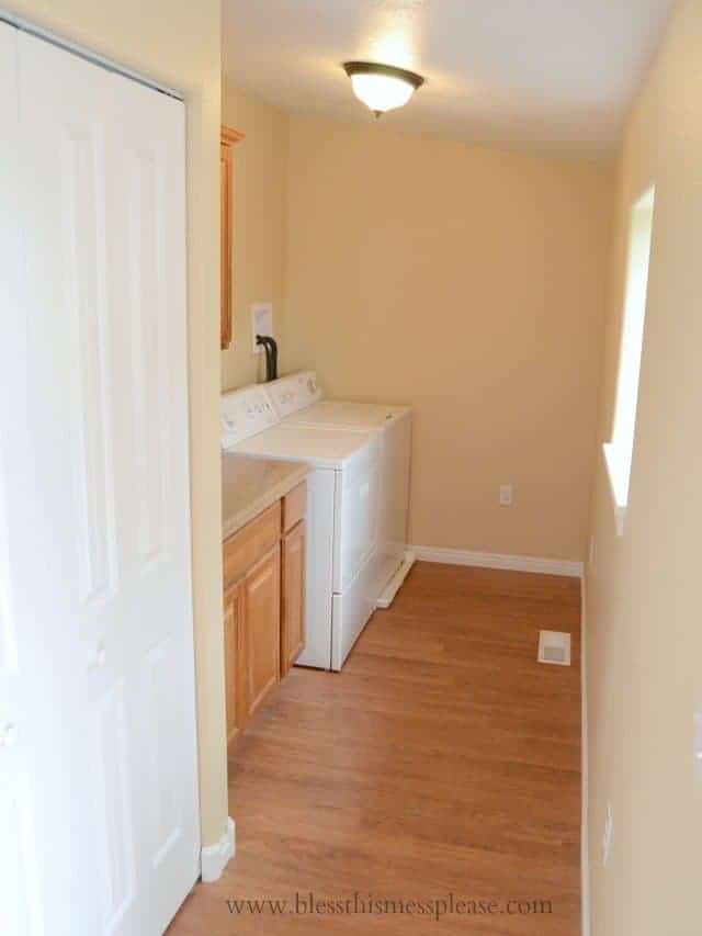 laundry room, open floor plans