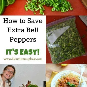How to save green peppers - the best and easiest way!