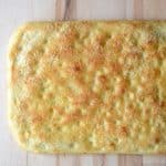 Loaf of parmesan focaccia bread