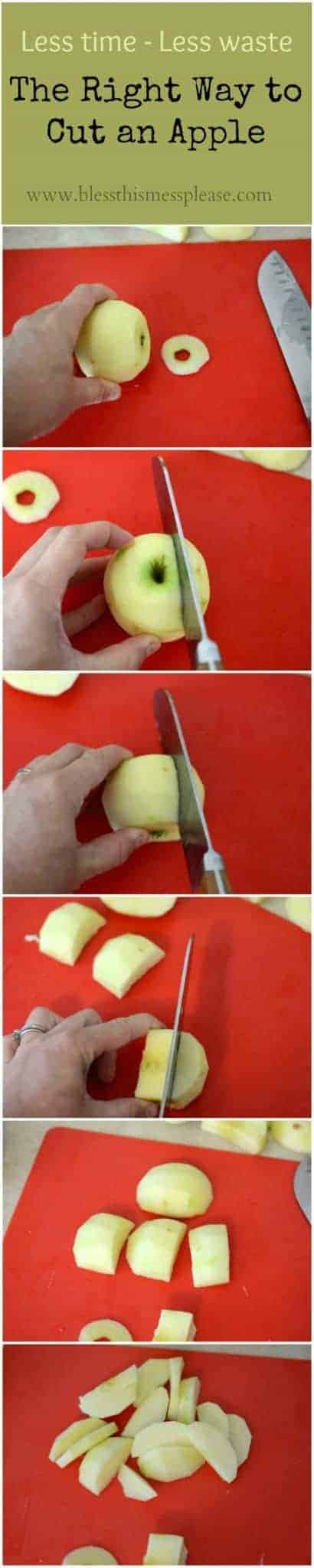 How to cut an apple from www.blessthismessplease.com Are you doing it right?! 