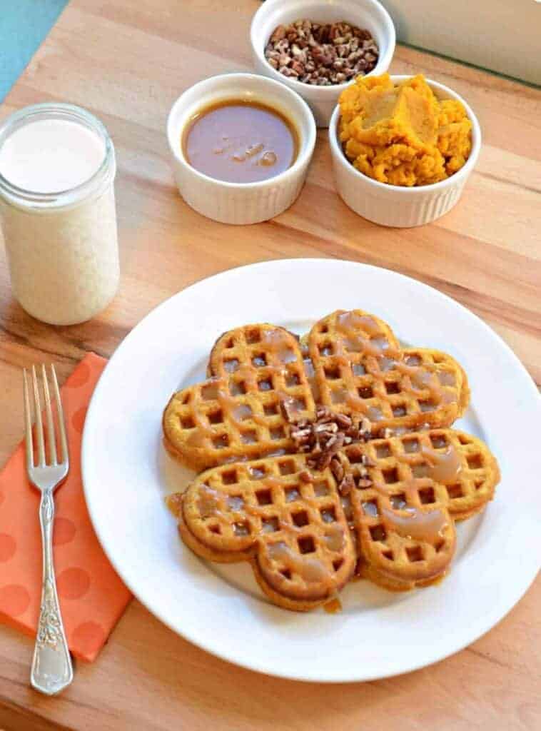Easy Homemade Pumpkin Waffles Recipe