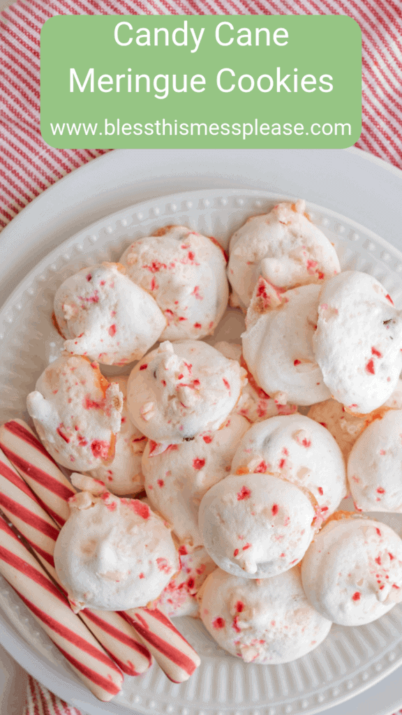 Candy Cane Meringue Cookies Gluten Free Christmas Cookies Recipe
