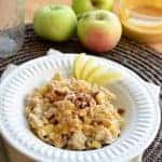 Image of a Bowl of Caramel Apple Oatmeal