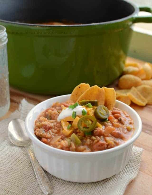 Loaded Nacho Supreme Chili | like eating nachos with a spoon and done in about 30 minutes! 