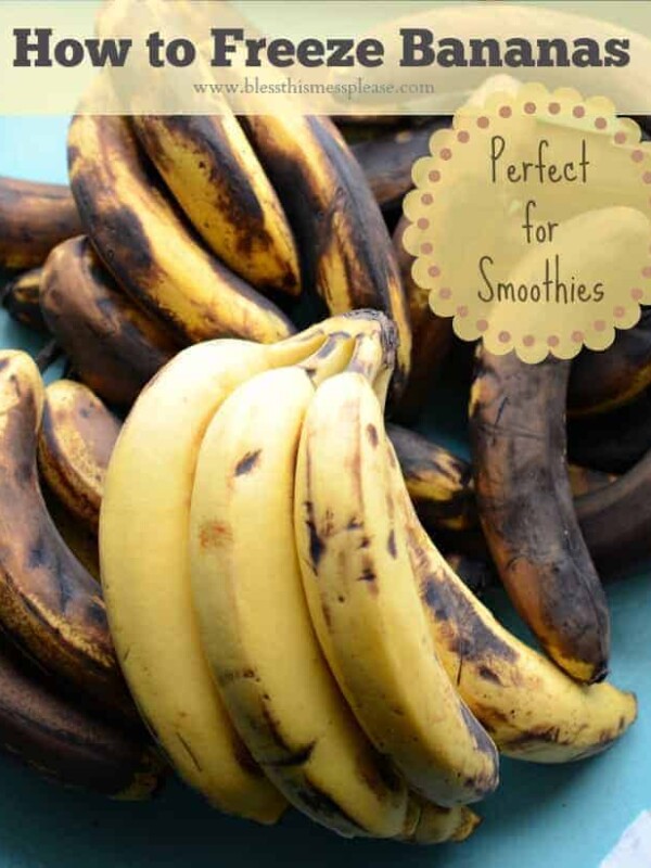 This is the best way to freeze bananas! Stock up while bananas are on sale and keep your stash in the freezer for smoothies!