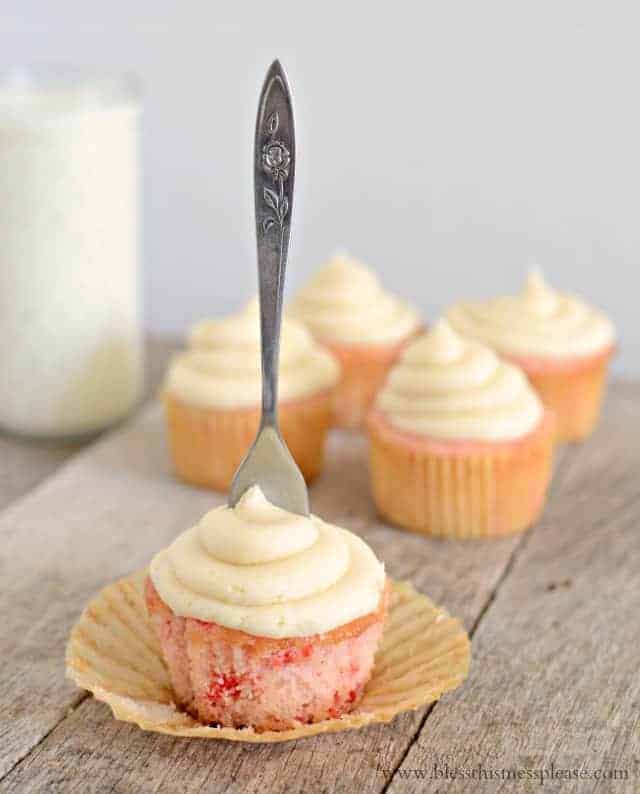 cherry chip cupcakes