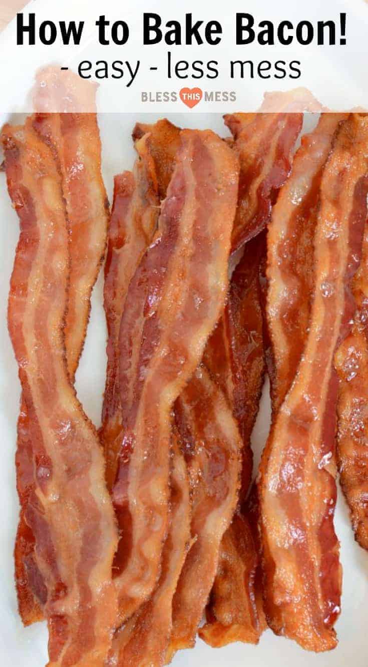 How to make oven baked bacon is the simplest and cleanest way to make a large or small amount of crispy bacon in the oven.