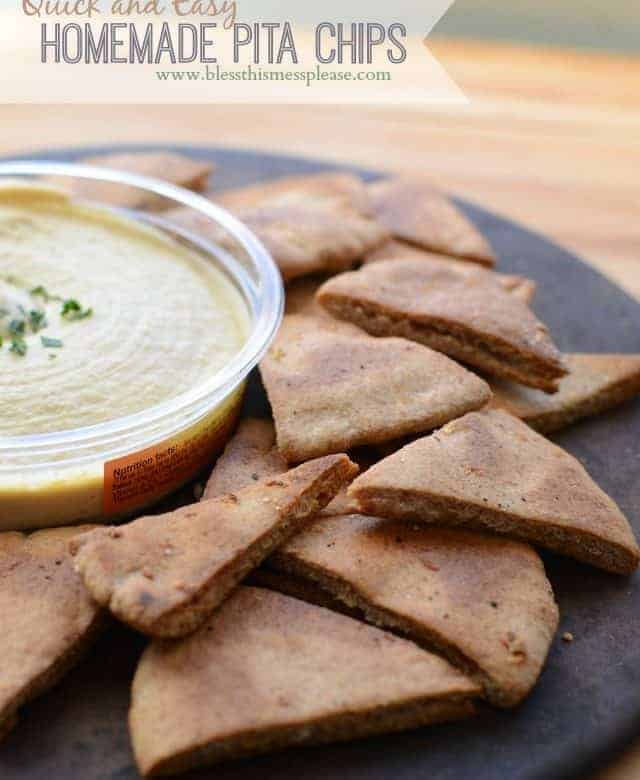 Homemade Pita Chips — Bless this Mess