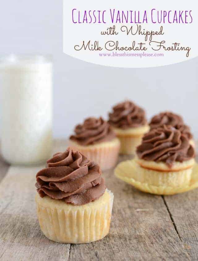 Perfect vanilla cupcakes recipe with chocolate icing a must have combo!