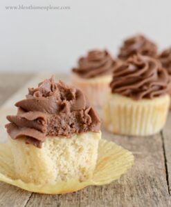 Vanilla Cupcakes with Milk Chocolate Icing and a Kitchen Aid Giveaway