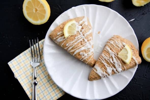 Whole Wheat Lemon Poppy Seed Scones