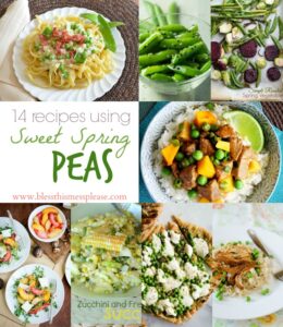 14 Recipes using Sweet Spring Peas