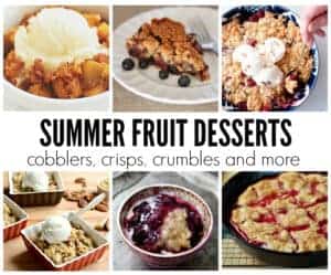 Summer Fruit Desserts Explained - the difference between cobblers, crisps, grunts, buckles, and more!