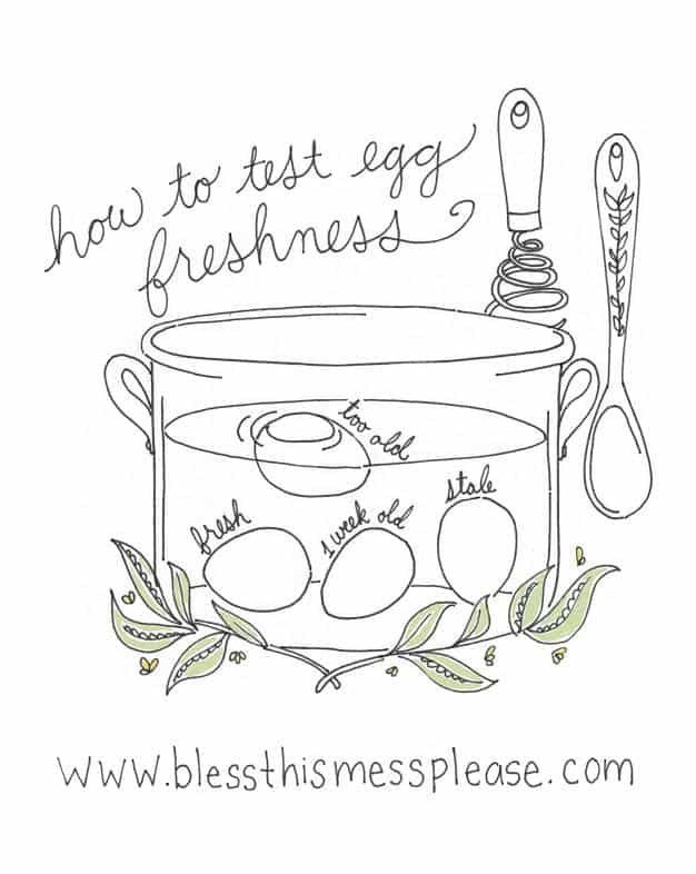 How to test the freshness of eggs! Good info to know...