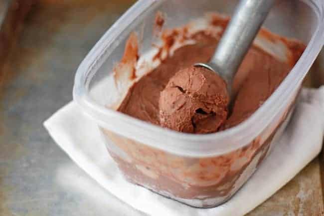 No Machine Chocolate Truffle Ice Cream