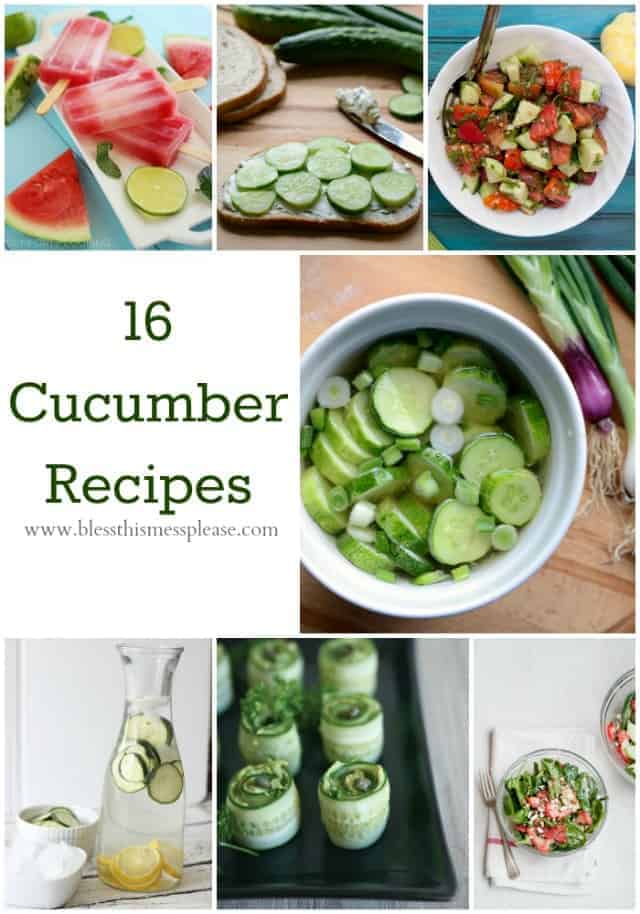 16 Cucumber Recipes that are sure to please