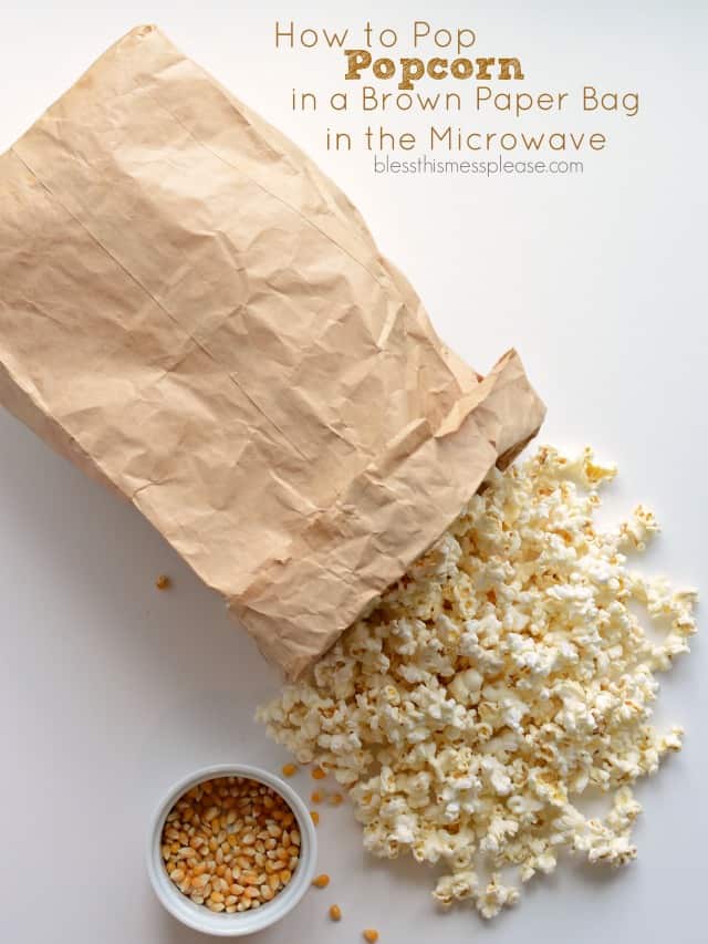How to Pop Popcorn in a Brown Paper Bag in the Microwave