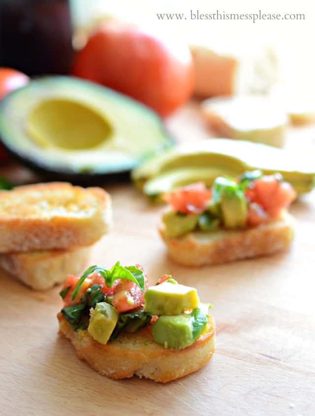 Avocado Bruschetta and other awesome appetizer recipes