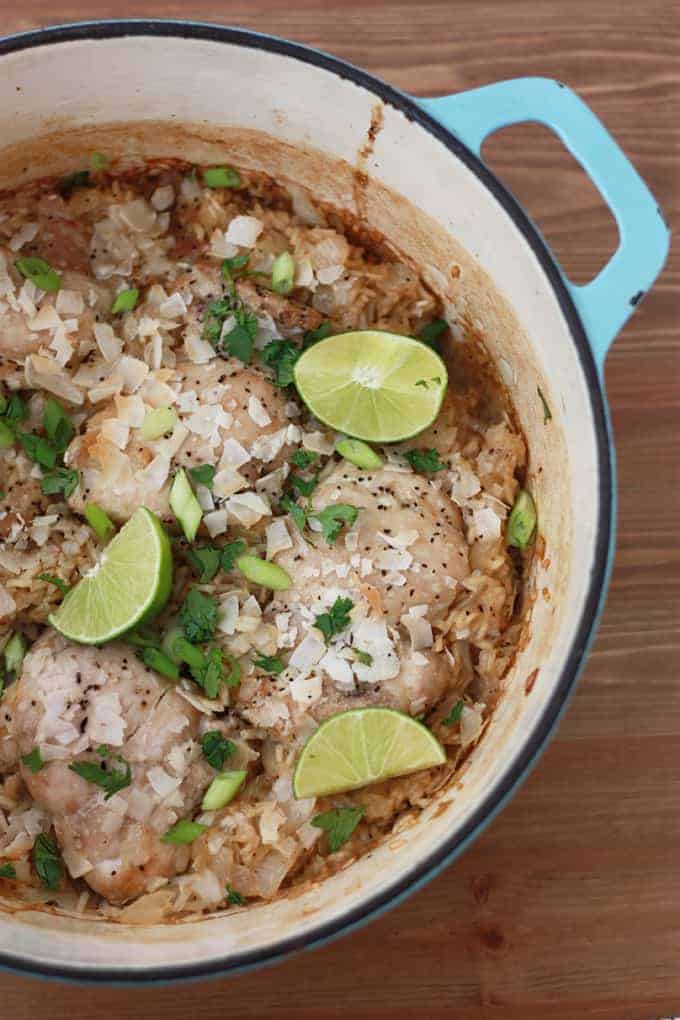 One Pot Dinner - One Pot Coconut Chicken & Rice