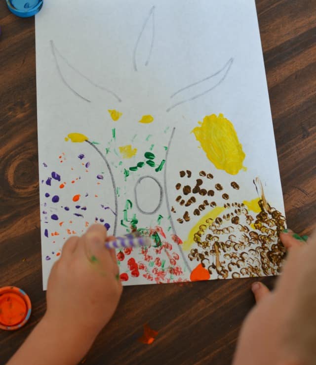Fun and Simple Fall Straw Art for Kids