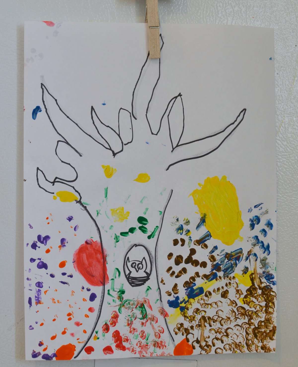 Fun and Simple Fall Straw Art for Kids