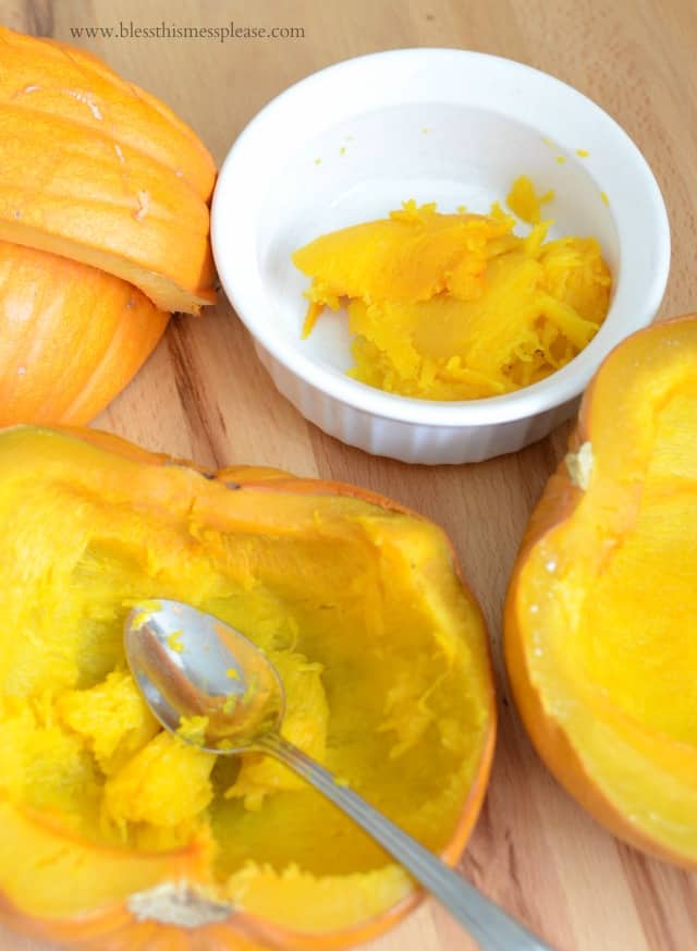 The best and easiest way to cook a pumpkin - tasty and cheaper than normal canned pumpkin!