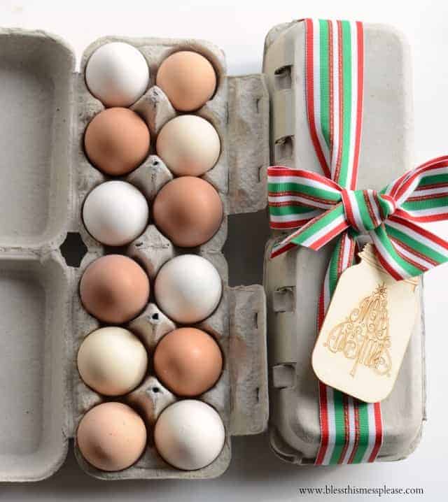 Fresh Eggs for Giving - fresh eggs and free recipe card for the perfect neighbor gift!