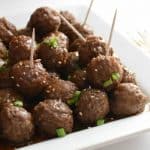 Image of honey teriyaki meatballs