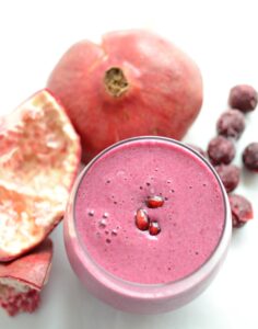 Sour Cherry and Pomegranate Detox Smoothie