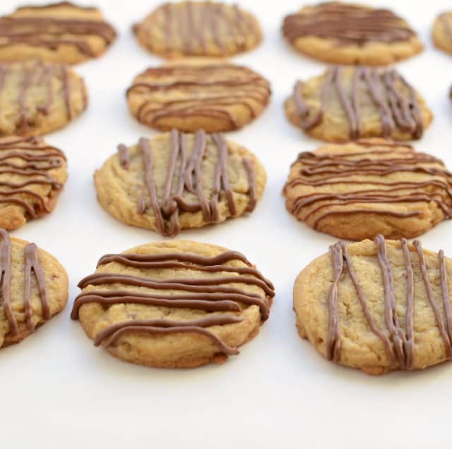 Toffee Butter Cookies with Chololate - English Toffee in cookie form!!