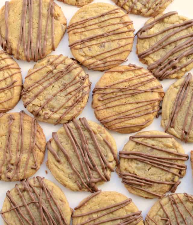 Toffee Butter Cookies with Chololate - English Toffee in cookie form!!