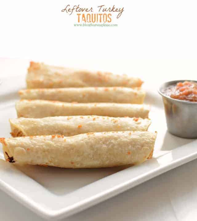 Leftover Turkey Taquitos | Tasty Way to Use Leftover Turkey!