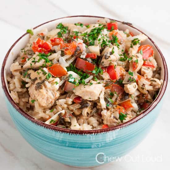 Image of a One Pot Thai Chicken & Rice Dish