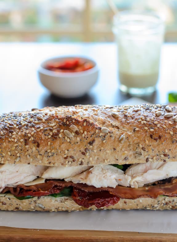 Image of a Chicken Caesar Sandwich with Bacon