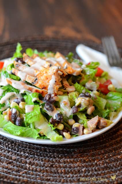 Image of a Barbeque Ranch Grilled Chicken Salad